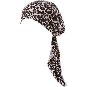 Fxhixiy Pre-Tied Bandana Turban Hat Chemo Cancer Headscarf Headwraps Headwear for Women Hair Cover Hat