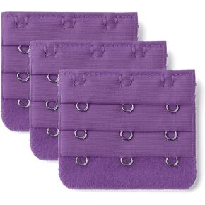 Allegra K Woman 3 Rows 3 Hooks Brassiere Bra Strap Extender 4pcs Incarnadine