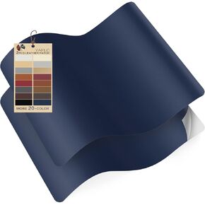 YAFLC Self Adhesive Leather Repair Patch Tape, 8.3×11 inch Vinyl Leather Repair Kit for Furniture, Car Seat, Chairs, Couch, Sofa, Jacket Black