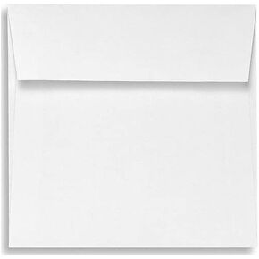 LUXPaper Square Invitation Envelopes | Peel & Press | 6 1/2" x 6 1/2" | White Linen | 80lb. Text | 50 Qty
