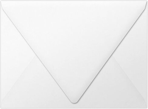 مظاريف غطاء انسيابي LUXPaper A7 لبطاقات RSVP والدعوات والإعلانات والملاحظات - 36.3 كجم أبيض ساطع، المقاس: 5 1/4 × 7 1/4، 50 عبوة - 1880-02-50 in Kuwait