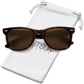 MEETSUN Polarized Sunglasses for Women Men Classic Retro Square Frame Driving Sun Glasses 100% UV Protection