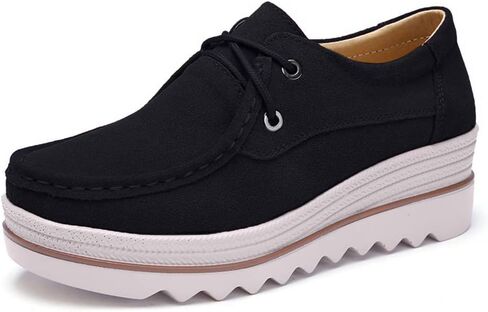 Ruiatoo Womens Slip on Loafers Comfortable Thick Soft Platform Shoes Business Casual Walking Shoes in Kuwait