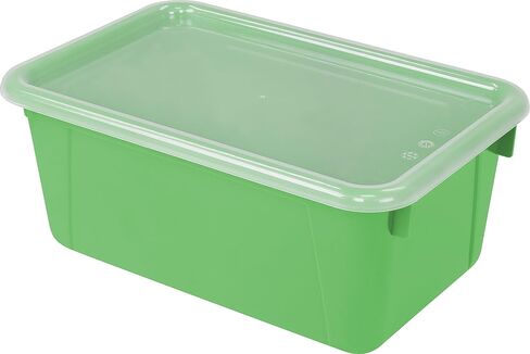 Storex Small Cubby Bins – Plastic Storage Containers for Classroom, 12.2 x 7.8 x 5.1 inches, Class Blue, 5-Pack (62416A05C) in Saudi Arabia