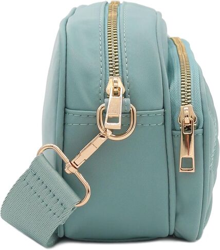 FashionPuzzle Quilted Nylon Crossbody Bag with Wide Strap in Kuwait