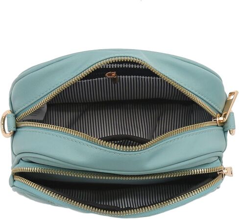 FashionPuzzle Quilted Nylon Crossbody Bag with Wide Strap in Kuwait