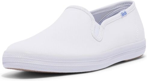 Keds Keds Champion Slip on, Sneaker Womens, White Leather, 5.5 Wide in Saudi Arabia