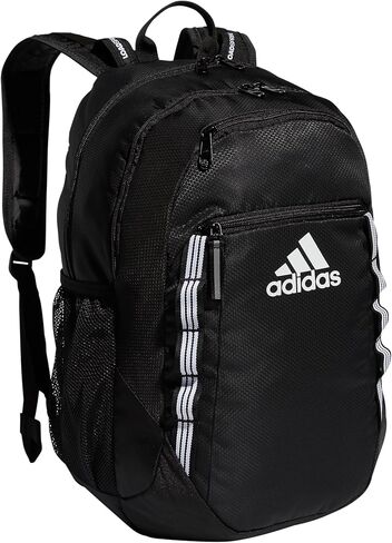 adidas Excel 6 Backpack, Black/White 3 Stripe Webbing, One Size in Saudi Arabia