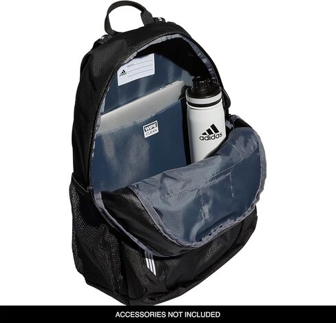 adidas Excel 6 Backpack, Black/White 3 Stripe Webbing, One Size in Saudi Arabia