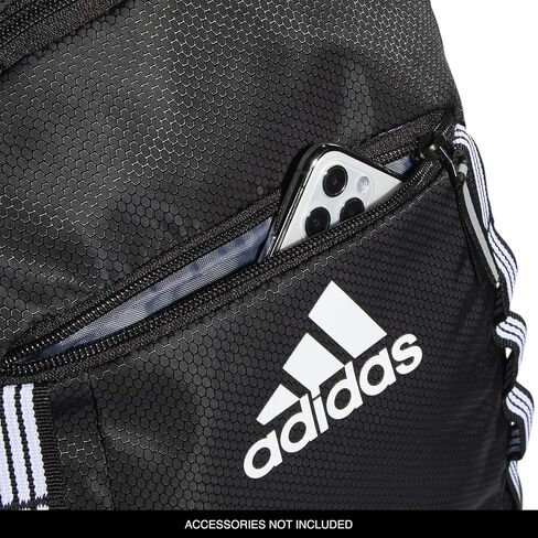 adidas Excel 6 Backpack, Black/White 3 Stripe Webbing, One Size in Saudi Arabia