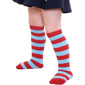 Century Star Kids Toddler Youth Cotton Soccer Socks Knee High Soft Tube Socks Long Sport Stockings for Boys Girls