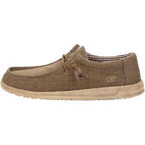 Hey Dude Men's Wally Baja Beachcomber Size 8 | Men's Shoes | Men's/Women's Lace Up Loafers | Comfortable & Light-Weight