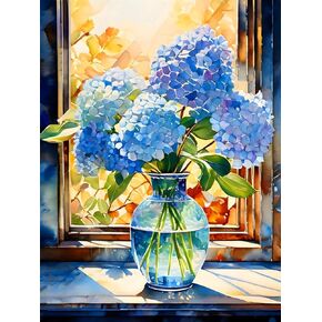 EIBEILI Diamond Painting Kits for Adults, Book Store 5D Diamond Art Kits for Beginner Cartoon DIY Full Drill Diamond Dots Crystal Craft Kits for Home Wall Decor Gifts 13.8x13.8 Inch