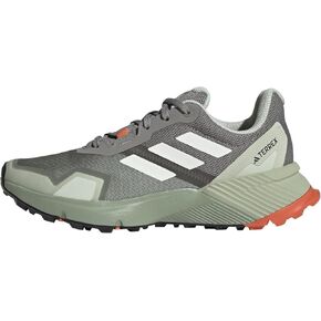 حذاء رياضي نسائي من adidas Terrex Soulstride، فضي أخضر/كريستال اليشم/Silver Dawn، 9.5