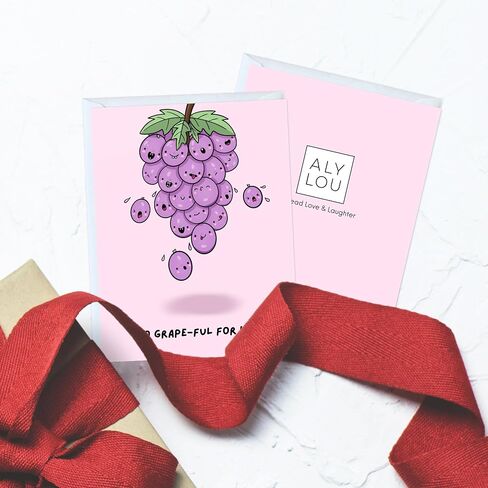 ALY LOU Anniversary Card for Her Him/Girlfriend Wife/Husband Boyfriend, Friendship Thank You Birthday Kawaii Greeting Card (I Love You A Waffle Lot) in Kuwait