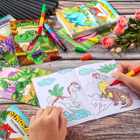 BenLouis 24 Unicorn Mini Coloring Books Kids with 24 Stacking Crayons Rainbow Party Favors Activity Books Bulk for Kids Unicorn Birthday Goodie Bag Gift Stuffer Classroom Reward in Kuwait