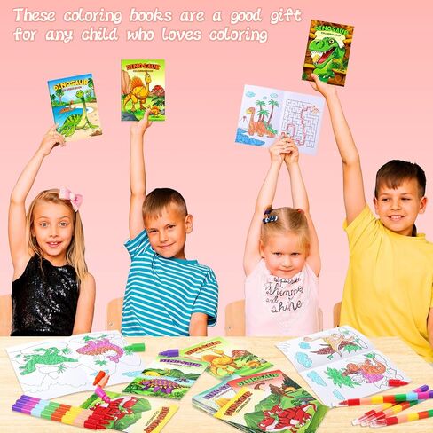 BenLouis 24 Unicorn Mini Coloring Books Kids with 24 Stacking Crayons Rainbow Party Favors Activity Books Bulk for Kids Unicorn Birthday Goodie Bag Gift Stuffer Classroom Reward in Kuwait