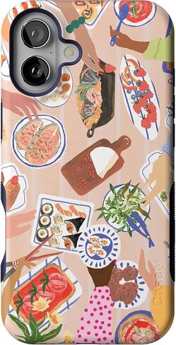 Casely iPhone 16 Plus Case | Endless Peaks | Colorblock Mountain | Bold Protective Case Design | Compatible with MagSafe in Kuwait