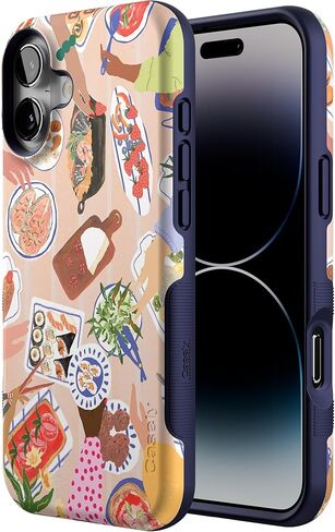 Casely iPhone 16 Plus Case | Endless Peaks | Colorblock Mountain | Bold Protective Case Design | Compatible with MagSafe in Kuwait