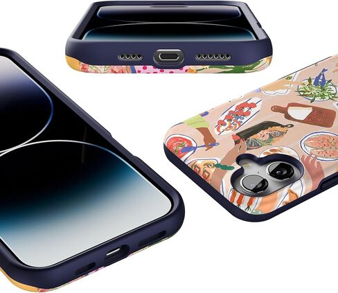 Casely iPhone 16 Plus Case | Endless Peaks | Colorblock Mountain | Bold Protective Case Design | Compatible with MagSafe in Kuwait