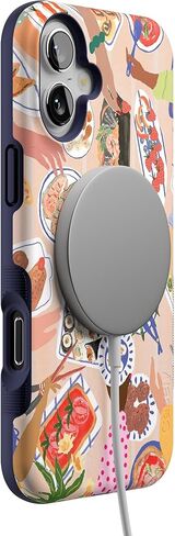 Casely iPhone 16 Plus Case | Endless Peaks | Colorblock Mountain | Bold Protective Case Design | Compatible with MagSafe in Kuwait