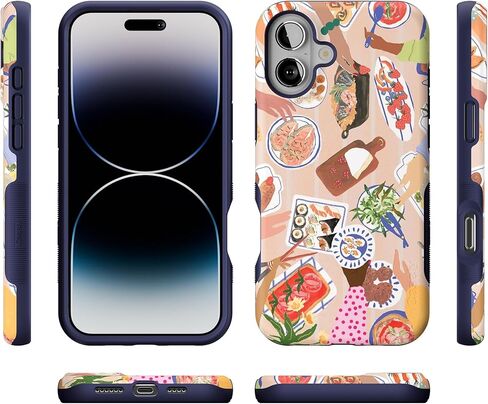 Casely iPhone 16 Plus Case | Endless Peaks | Colorblock Mountain | Bold Protective Case Design | Compatible with MagSafe in Kuwait