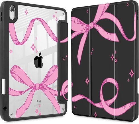 Tuiklol for iPad 10.2 case 2021 Gen 9th Release Built in Pencil Holder - Trifold Stand-Auto Wake/Sleep TPU Protection Stand Clear Back Cover for 2020 2019 [8th/7th] Case, Moon and Star in Saudi Arabia