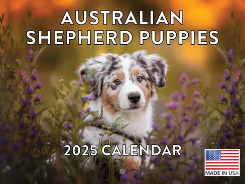 German Shepherd Calendar 2025 Wall Monthly Calender Shepard Gifts 12 Month | American Made In The USA in Saudi Arabia