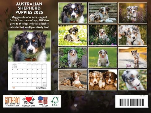 German Shepherd Calendar 2025 Wall Monthly Calender Shepard Gifts 12 Month | American Made In The USA in Saudi Arabia
