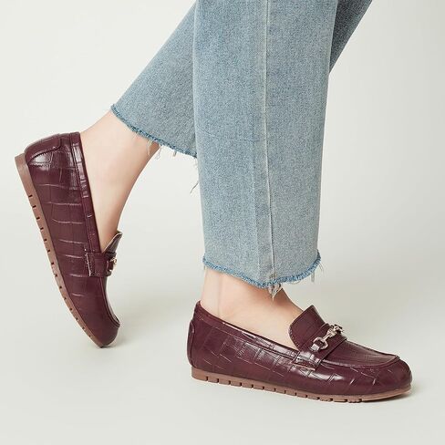 حذاء نسائي واسع بدون كعب كاجوال سهل الارتداء حذاء مسطح مريح للنساء حذاء بدون كعب مع دعم قوس حذاء نسائي أنيق in Kuwait