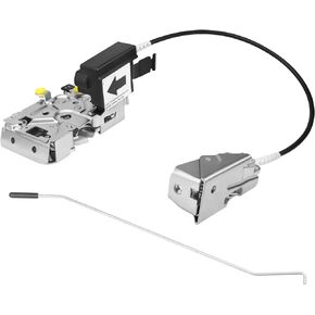 Door Latch Lock Assembly Front Left Driver Side F4TZ-15219A65-A Fit for 1992 1993 1994 1995 1996 1997 Bronco F150 F250 F350, Door Lock Latch F4TZ15219A65A Door Latch Lock Actuator Motor Cable Rod Kit