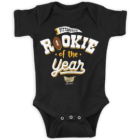 Rookie of The Year Baby Apparel for Pittsburgh Football Fans (NB-7T)