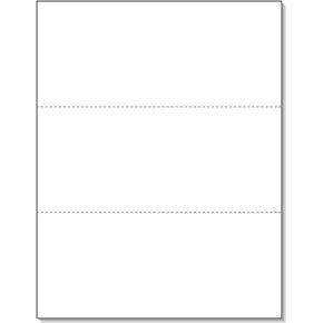 NextDayLabels - Pack of 500 Sheets, 8-1/2 x 11" Letter Size Perforated Paper (White, Perf @ 5-1/2")