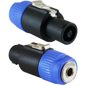 قابس مكبر صوت GLS بقفل تويست 4 أقطاب متوافق مع Neutrik Speakon NL4FC، NL4FX، NLT4X، NL2FC - 4 عبوات