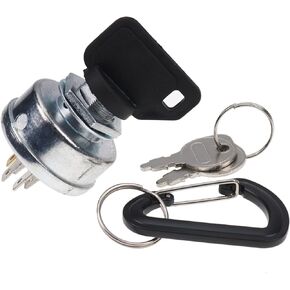 Ignition Key Switch Starter Switch 045898 532158913 1-543070 Compatible with Hustler Big Dog Mower Fastrak Models, Raptor Models, Super Z, John Deere Exmark Mower