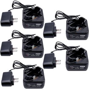 5 Pack PMLN7109A PMLN7109 Charger Compatible for Motorola SL300 SL300e SL3500e SL1600 SL2600 TLK100 SL1M Radio Pmnn4468a Battery