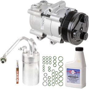 AC Compressor & A/C Kit For Ford Mustang 4.6L V8 SN95 GT SVT Cobra 1996 1997 1998 1999 2000 2001 2002 2003 2004 - BuyAutoParts 60-80219RK New
