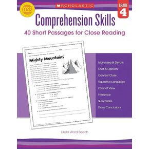 Comprehension Skills: Short Passages for Close Reading: Grade 4