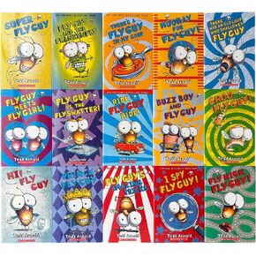 Fly Guy 15 Books Complete Series Collection Pack Set, 1-15 Books of Boxed Set