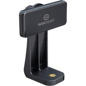 WixGear Magnetic Tripod Mount Strong Phone Holder for Tripod Compatible with iPhone and Android Devices Black