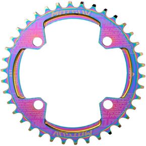YBEKI 32T 34T 36T 38T Chainring 104BCD Round Narrow Wide Single Bike Chainring for 8 9 10 11 Speed Mountain Bike Road Bike MTB BMX