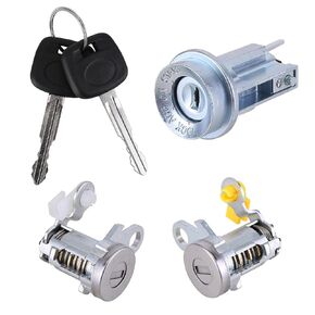 69005-35840 Ignition Switch Lock Cylinder with Key Compatible with Tacoma 1999-2004 Replacement 6905135070 6905735070 6900535840 Door Lock Cylinders & Ignition Switch w/2 Keys, Same Key Matched