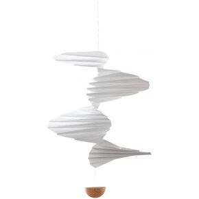 تدفق الهواء الرياح الرنين البلاستيك والخشب الكرة شنقا ديكور المنزل المحمول in Kuwait