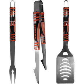 NFL Siskiyou Sports Fan Shop Cincinnati Bengals Tailgater BBQ Set 3 piece Team Color