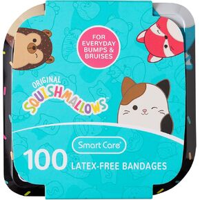 ضمادات سكويشميلو خالية من اللاتكس، ضمادات متنوعة مع علبة من الصفيح، 100 قيراط in Kuwait