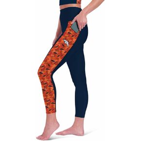 NFL High Waisted Leggings for Women - Stylish & Athletic - Polyester & Spandex - Perfect to Show Off Your Team Pride