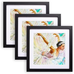12x18 Poster Frame Picture Frame Black Solid Wood to Display Photos 10x14 with Mat or 12x18 without Mat with Plexiglass Gallery Wall Frame for Photos,Posters,Puzzle