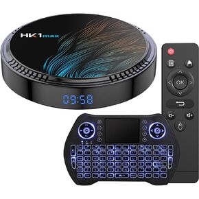 Android TV Box 12.0 4GB 64GB Smart TV Box Android Box Allwinner H618 WiFi 6 Ultra HD 1080P 4K 8K HLG Mode HDR10+ BT 5.0 USB 2.0 Set Top Box with Mini Wireless Backlit Keyboard
