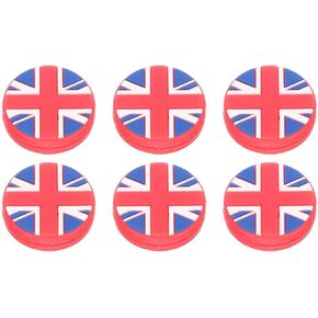 6pcs Tennis Racket Shock Absorber Racquetball Racket American Flags Ca Flag Tennis Dampener Racket