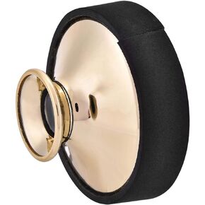 1PC Alto Sax Mute Alto Saxophone Mute Silencer Dampener Lightweight Plastic ABS Practice Saxophone Without Disturbing Others(Gold)